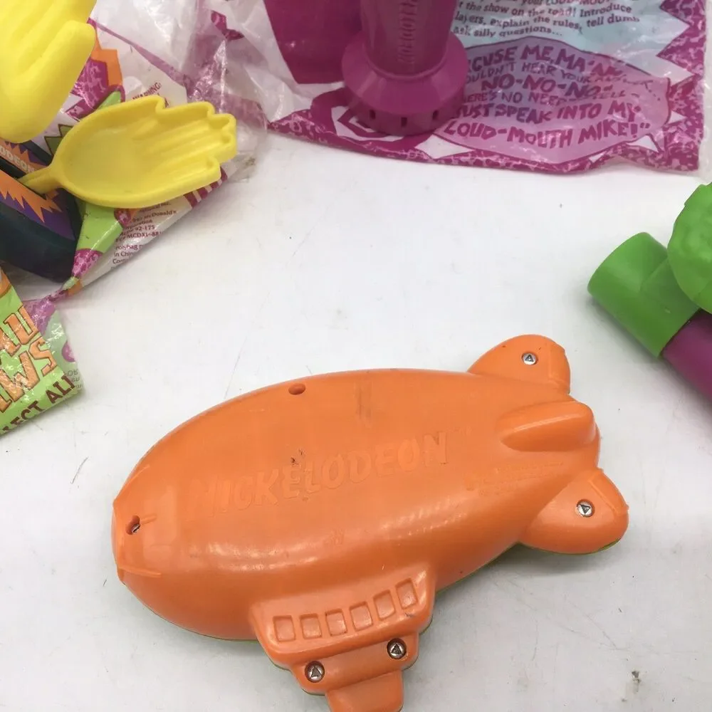 Vintage 1992 Nickelodeon Game Gadgets McDonalds Happy Meal ToysLot 5 Slime Mike